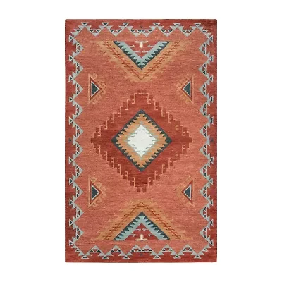 Rizzy Home Mesa Collection Dynasty Hand-Tufted Diamond Area Rug