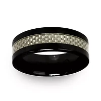 Mens 6MM Ceramic Wedding Band