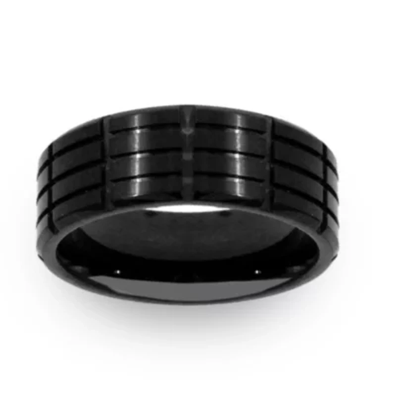 Mens 6MM Stainless Steel Wedding Band