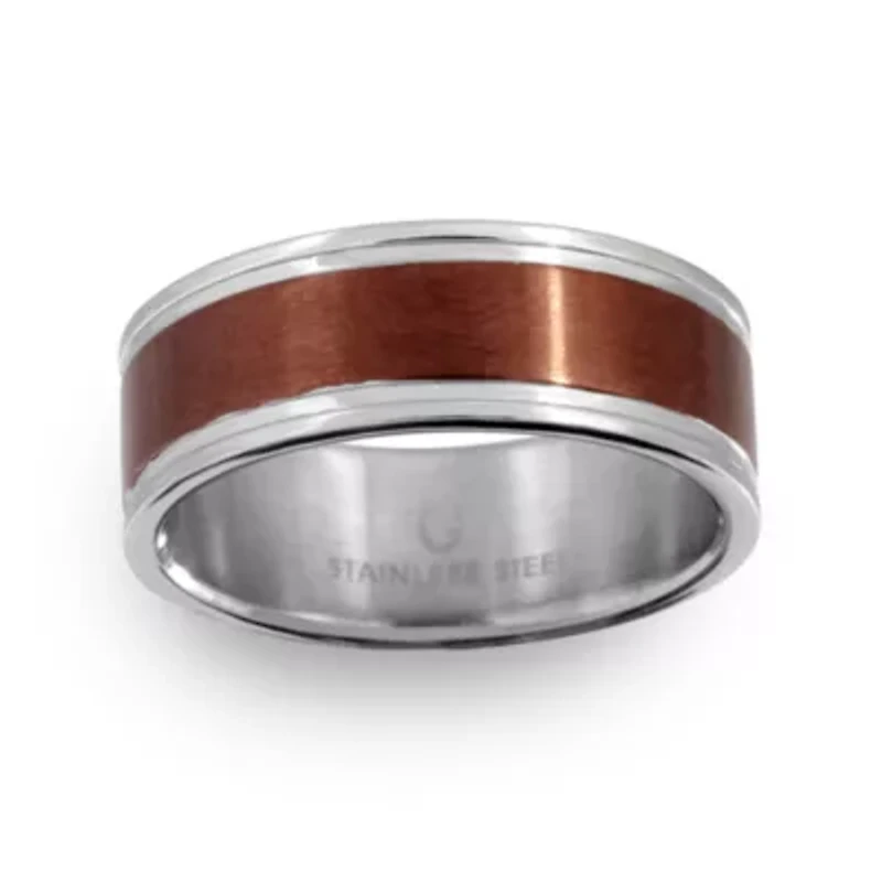 Mens 6MM Stainless Steel Wedding Band