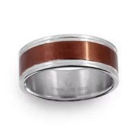 Mens 6MM Stainless Steel Wedding Band