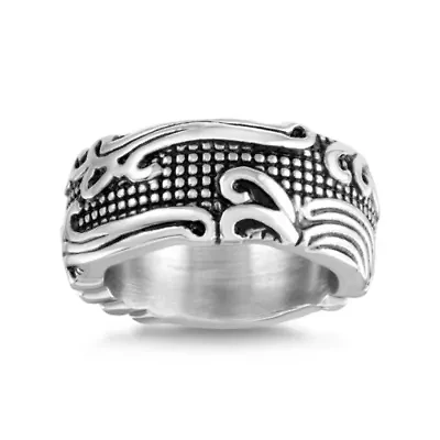 Mens 11M Stainless Steel Wedding Band