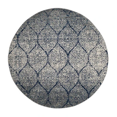 Safavieh Madison Collection Carmen Geometric Round Area Rug
