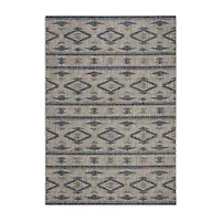 Safavieh Courtyard Collection Easton Geometric Indoor/Outdoor Area Rug