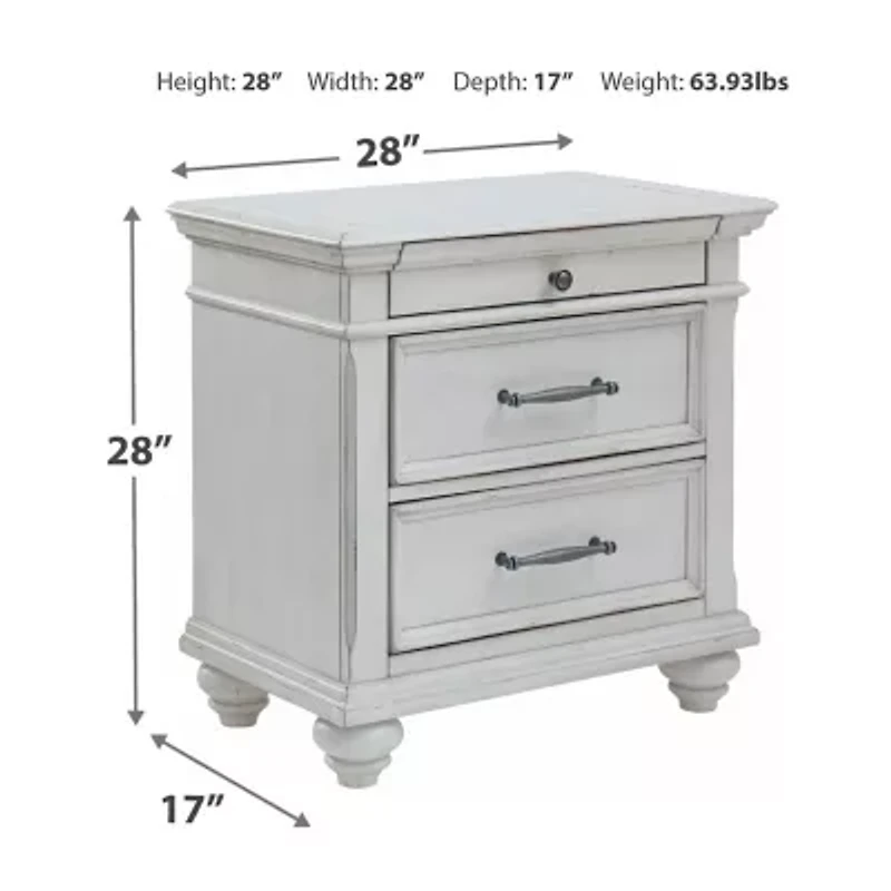 Signature Design by Ashley® Kaelyn 3-Drawer Nightstand