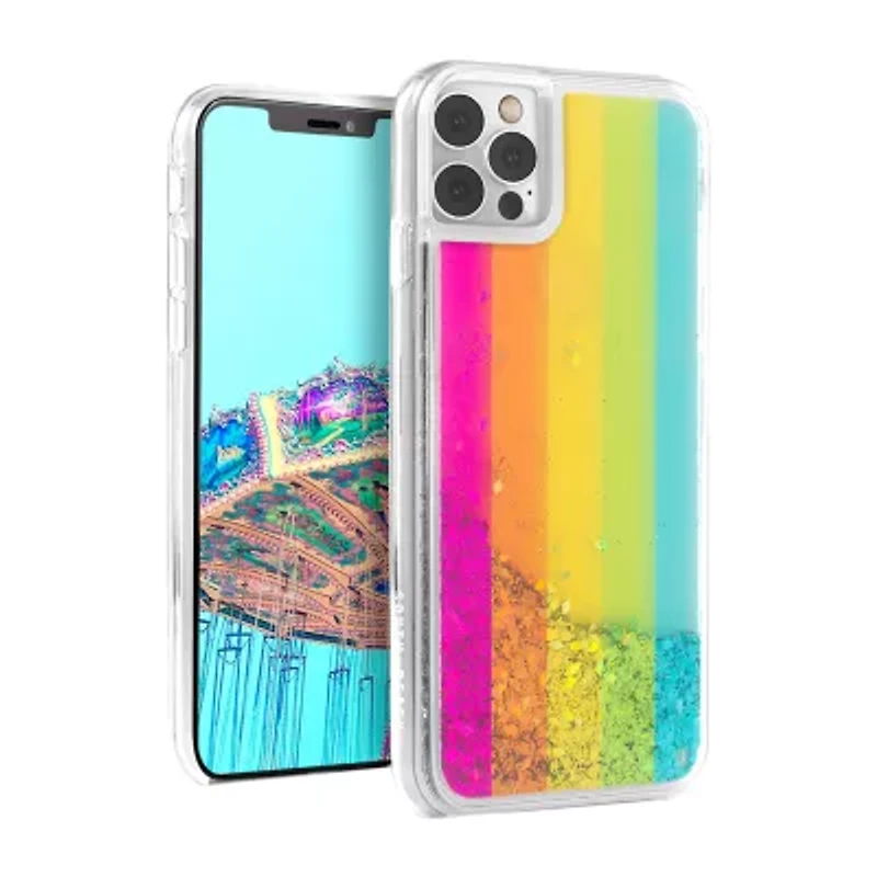 Iphone 12 Pro Rainbow Glitter Case