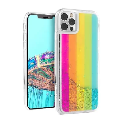 Iphone 12 Pro Rainbow Glitter Case