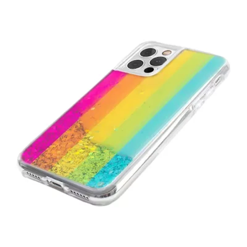 Iphone 12 Pro Rainbow Glitter Case