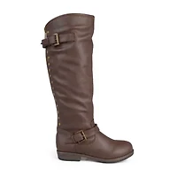 Journee Collection Womens Spokane Studded Riding Boots