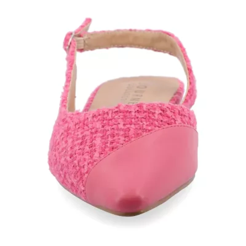 Journee Collection Daphnne Womens Pointed Closed Toe Ballet Flats