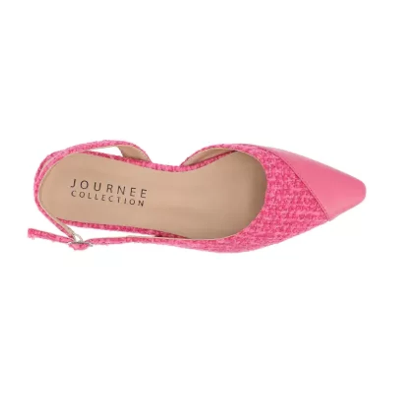 Journee Collection Daphnne Womens Pointed Closed Toe Ballet Flats