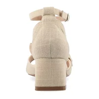 Journee Collection Womens Zevi Heeled Sandals