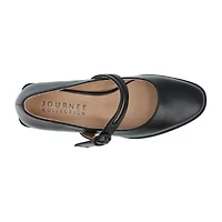 Journee Collection Savvi Womens Round Closed Toe Flat Heel Pumps