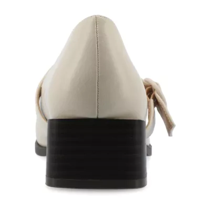 Journee Collection Savvi Womens Round Closed Toe Flat Heel Pumps