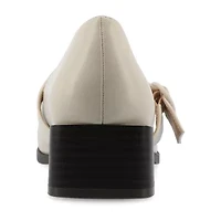 Journee Collection Savvi Womens Round Closed Toe Flat Heel Pumps
