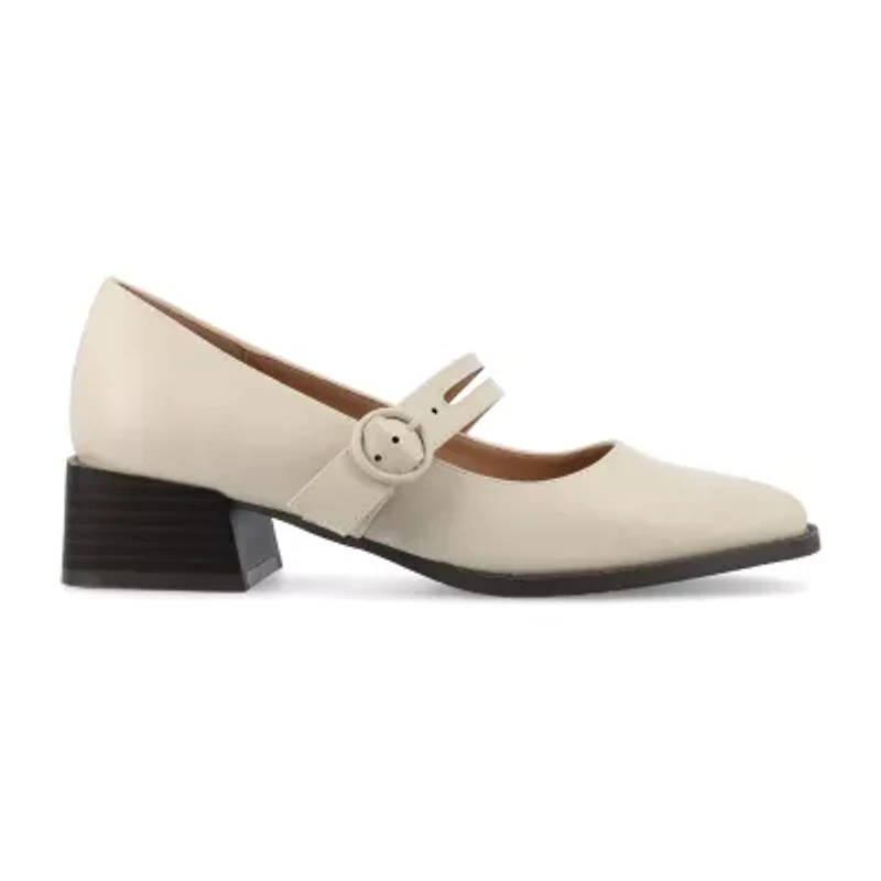 Journee Collection Savvi Womens Round Closed Toe Flat Heel Pumps