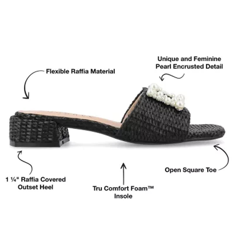 Journee Collection Womens Justina Heeled Sandals