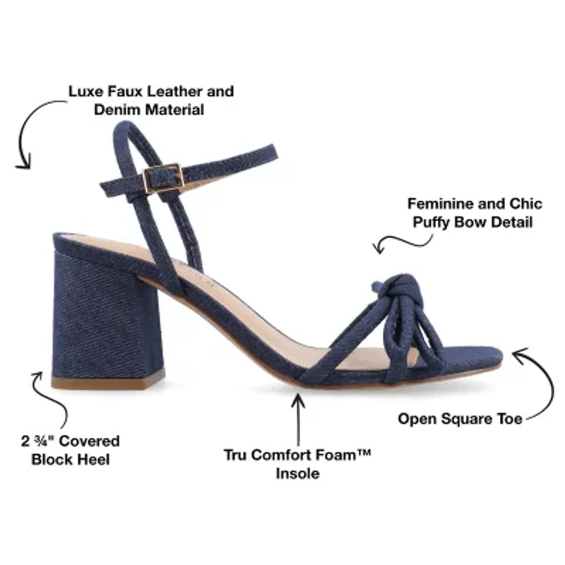 Journee Collection Womens Meryl Heeled Sandals