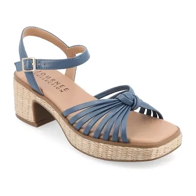 Journee Collection Womens Hally Heeled Sandals