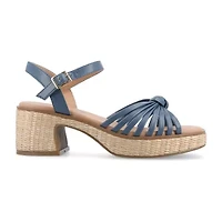 Journee Collection Womens Hally Heeled Sandals