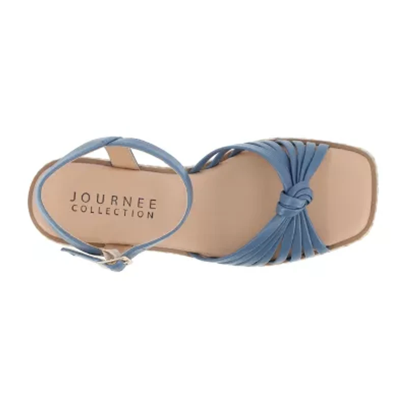 Journee Collection Womens Hally Heeled Sandals