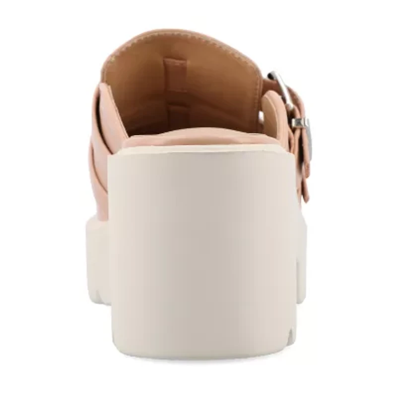 Journee Collection Brydie Womens Moc Closed Toe Block Heel Pumps