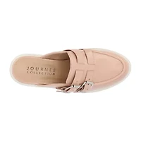 Journee Collection Brydie Womens Moc Closed Toe Block Heel Pumps