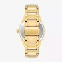 Armitron Mens Gold Tone Stainless Steel Bracelet Watch 20/5597bkgp