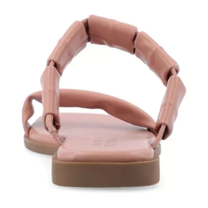 Journee Collection Womens Pegie Flat Sandals