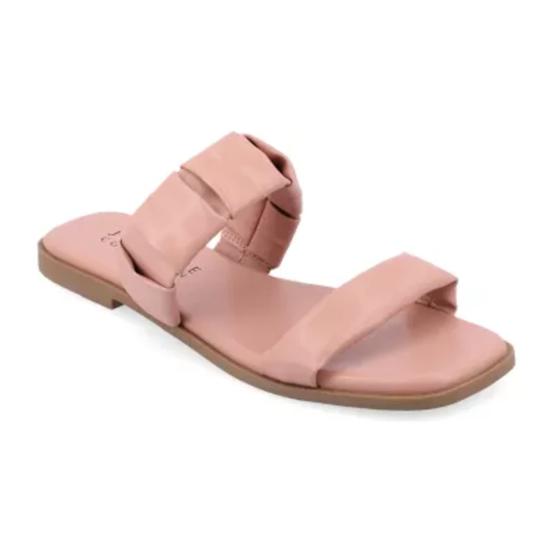 Journee Collection Womens Pegie Flat Sandals
