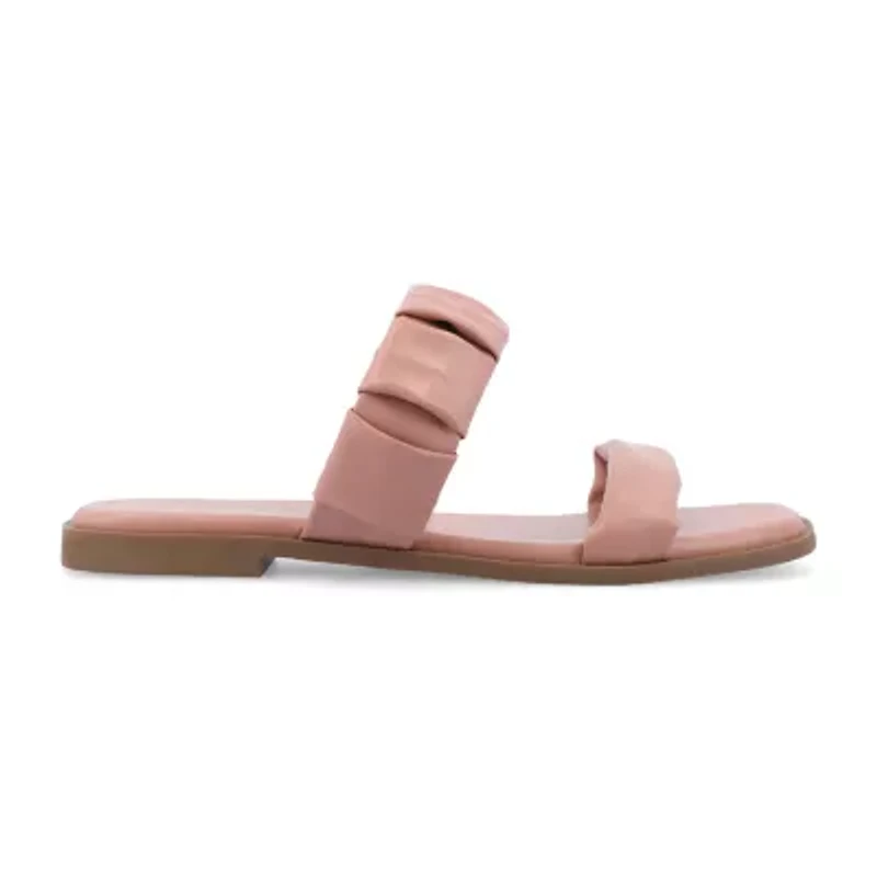 Journee Collection Womens Pegie Flat Sandals