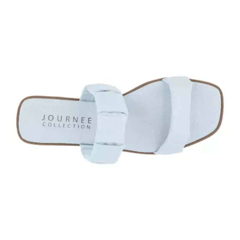 Journee Collection Womens Pegie Flat Sandals