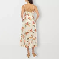White Mark Womens Sleeveless Floral Sundress