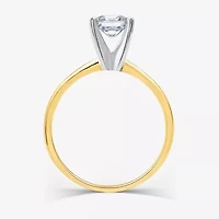 (G-H / Si1-Si2) Womens 1 CT. Lab Grown White Diamond 14K Gold Solitaire Engagement Ring