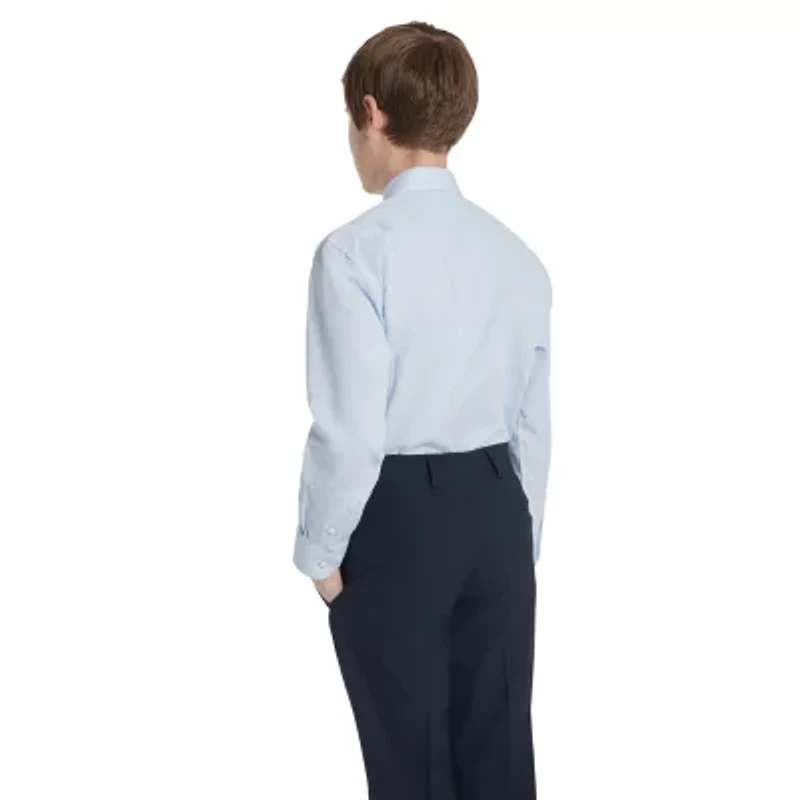 Collection By Michael Strahan Big Kid Boys Long Sleeve Spread Collar Shirt + Tie Set