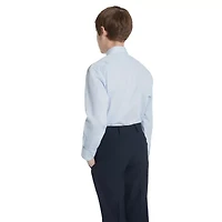 Collection By Michael Strahan Big Kid Boys Long Sleeve Spread Collar Shirt + Tie Set