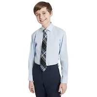 Collection By Michael Strahan Big Kid Boys Long Sleeve Spread Collar Shirt + Tie Set