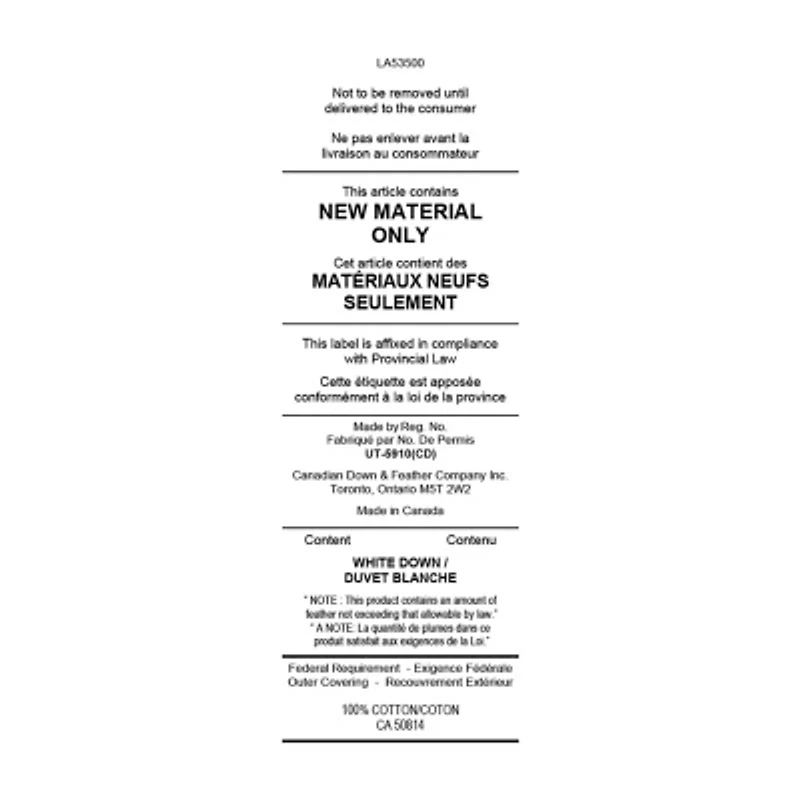 Canadian Down & Feather Company 800 Loft Hutterite Comforter