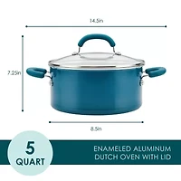 Rachael Ray Create Delicious 5-qt. Non-Stick Dutch Oven with Lid