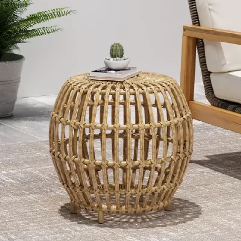 Ottawa Weather Resistant Rattan Side Table