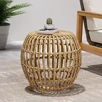 Ottawa Weather Resistant Rattan Side Table