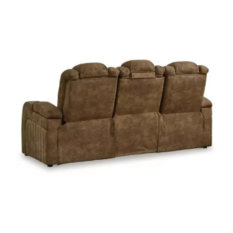 Signature Design By Ashley® Wolfridge Dual Power Reclining Sofa