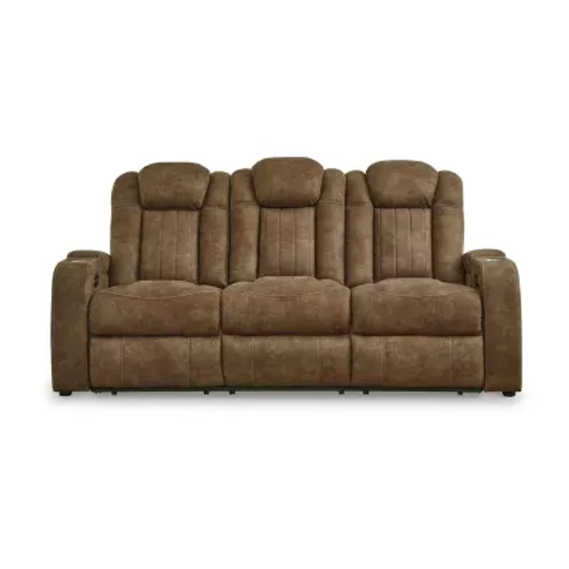 Signature Design By Ashley® Wolfridge Dual Power Reclining Sofa