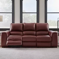 Signature Design By Ashley® Alessandro Dual Power Leather Reclining Sofa