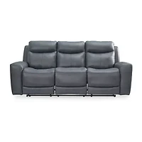 Signature Design By Ashley® Mindanao Dual Power Leather Reclining Sofa