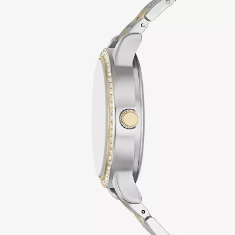 Ladies Boxed Sets Womens Crystal Accent Two Tone 6-pc. Watch Boxed Set Fmdjset711