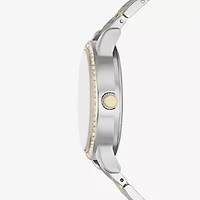 Ladies Boxed Sets Womens Crystal Accent Two Tone 6-pc. Watch Boxed Set Fmdjset711