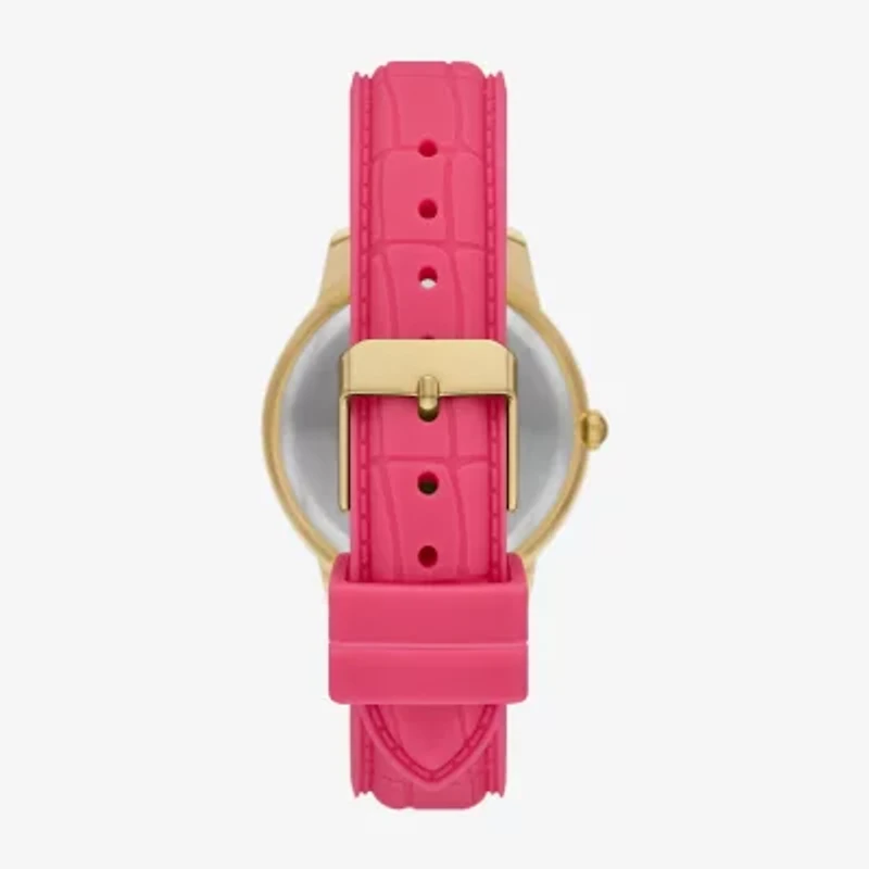 Womens Crystal Accent Pink 6-pc. Watch Boxed Set Fmdjset713