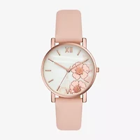 Womens Pink Strap Watch Fmdjo300