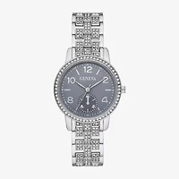 Geneva Womens Crystal Accent Silver Tone Bracelet Watch Fmdjm294